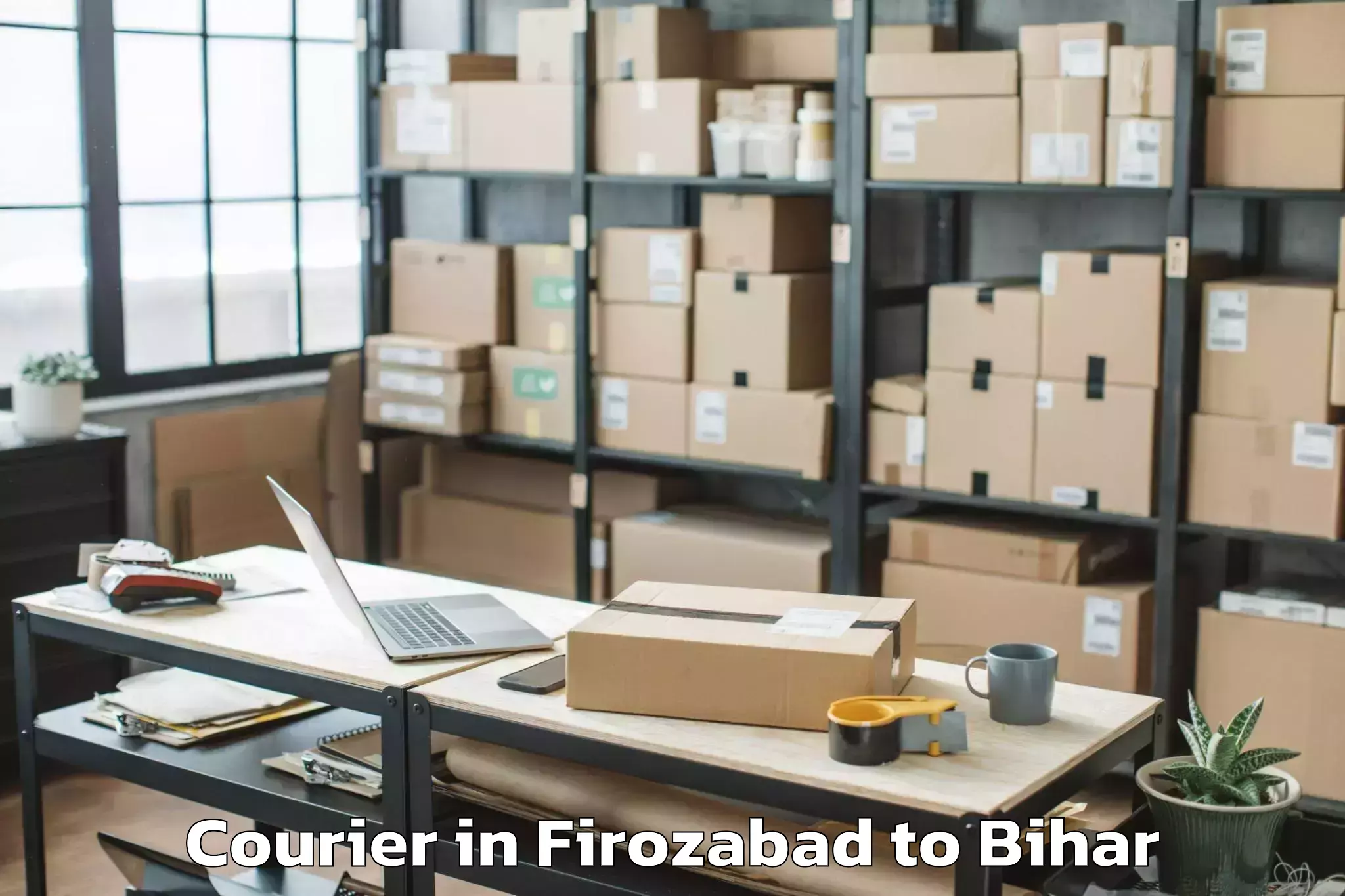 Top Firozabad to Jhajha Courier Available